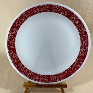 Corelle BANDHANI Red & White Floral Band 10 1/4” Dinner Plate (More Available)